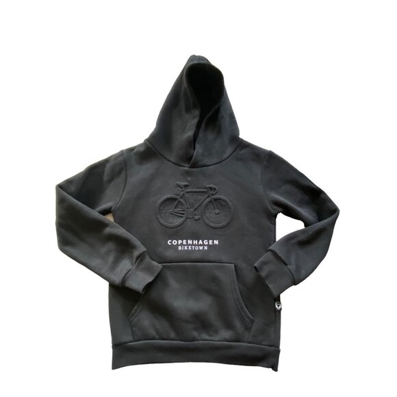Fox Other - Fox Copenhagen Embossed Bicycle Boys Hoodie Black Size M Minimalist Streetwear